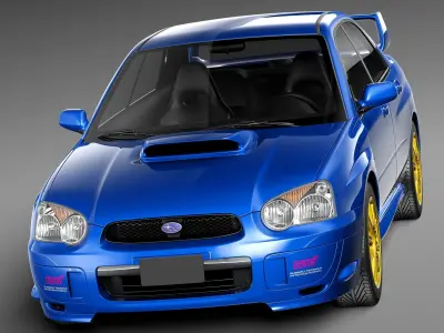 Subaru Impreza STi 2003-2005 3D model