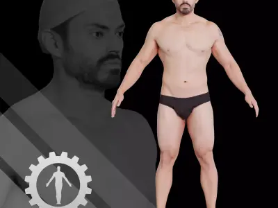 Male Scan - Victor A-Pose 2 3D model