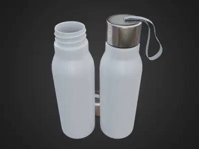Sports Water Bottle Low-poly 3D model