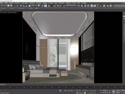 Modern Luxury Bedroom 3D model