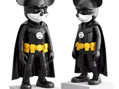 Mickey Mouse dark soldier art Low-poly 3D model