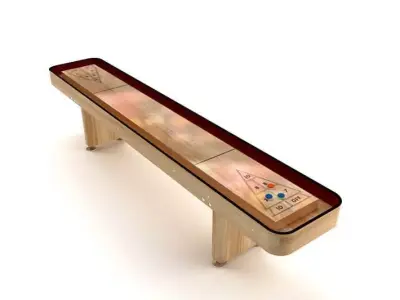 Indoor Shuffleboard Table 3D model