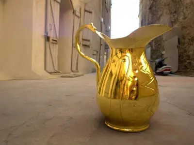 Pitcher samovars Free low-poly 3D model