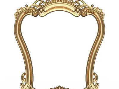 Classic Mirror 05 Low-poly 3D model