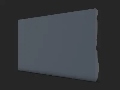 Pitted Stone Wall Segment 3D model