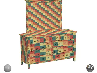 Brighton Mirror And Dresser 3D model