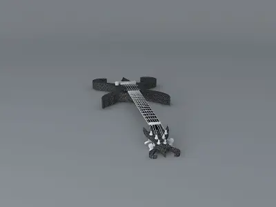 The Raven guitar Free 3D model