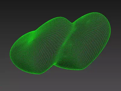 Double Heart 3D model 3D model