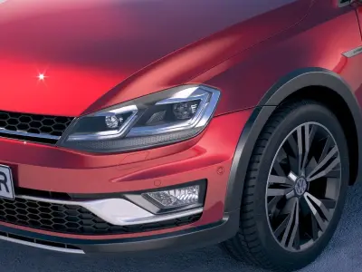 Volkswagen Golf Alltrack 2019 3D model