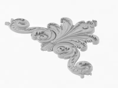 Cartouche Ornament 003 3D model