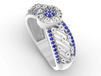 Jewelry Diamond Ring Model RG94 Free 3D print model