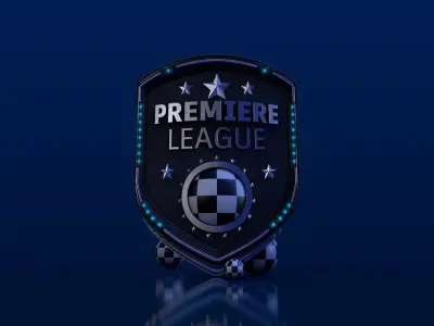 shield premier league logo 3D model