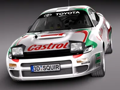 Toyota Celica WRC Carlos Sainz 1991 3D model