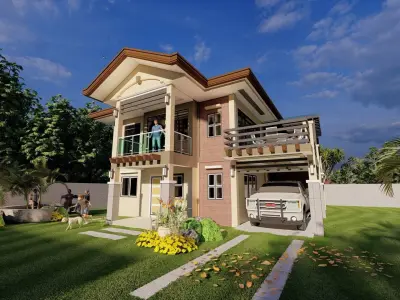 HIP-HOP STYLE HOUSE  Low-poly 3D model