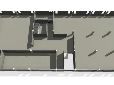 Industrial office by REVIT 3D model