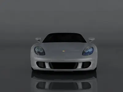 Porsche Carrera GT Low-poly 3D model