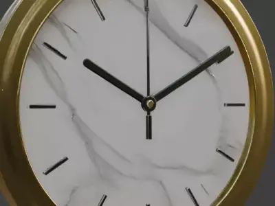 Wall Clock 3d Model 3D model
