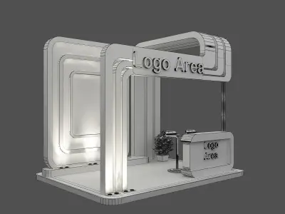 Booth Exhibition Stand a59a 3D model