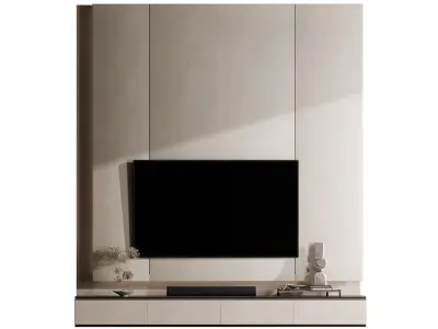 Tv wall set-16 3D model