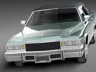 Cadillac DeVille Sedan 1977 3D model