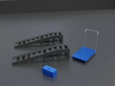 GARAGE WORKSHOP OBJECTS PACK Free 3D print model