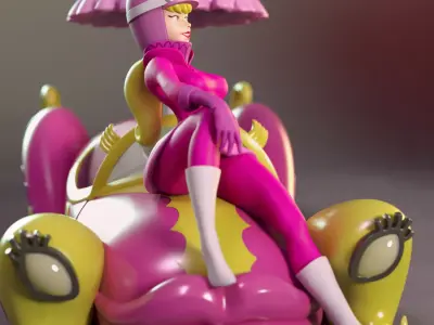 Penelope Pitstop from Wacky Races 3D print model