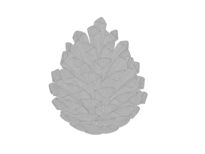 pine cone 3D model