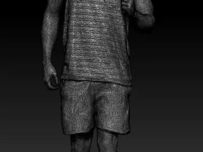 FREE DOWNLOAD Athletic African American man walking 223 Free low-poly 3D model