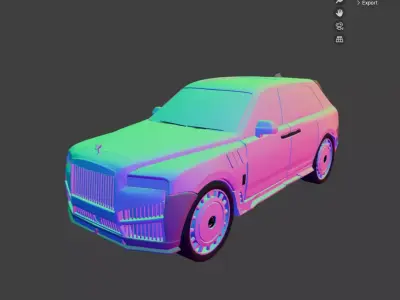 Rolls-Royce Cullinan Mansory Solid STL model for 3d Printing 3D print model