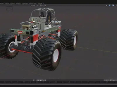 Monster truck  3D model