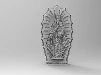 MEDALLA VIRGEN DEL CARMEN  3D print model