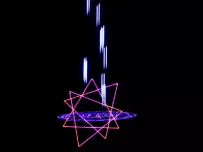 Unreal Engine 5 Magic Circle VFX animation 3D model