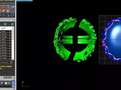 Designer ring 3D print model