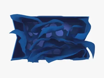 Hallmark 13 Large Gift Bag with Tissue Paper 3D model