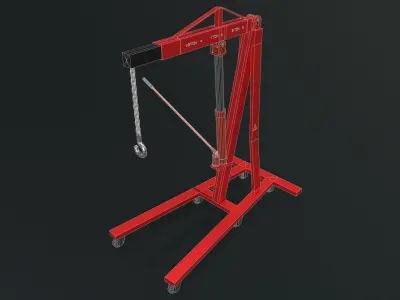 Engine Crane Low-poly 3D model