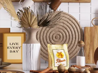 kitchen accessories 3D model