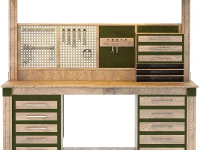 Work Bench 01 3D model