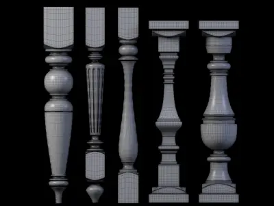 30 Baluster 3D model