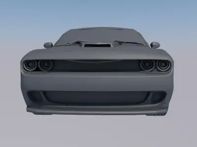 dodge challenger 3D model from CGTrader