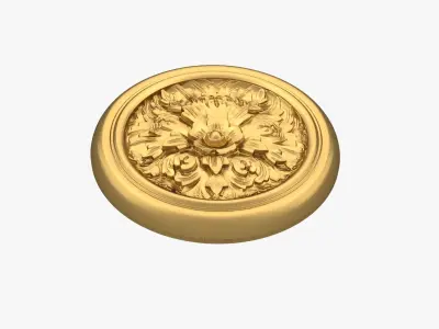 Classic round decor ornament 268 3D model