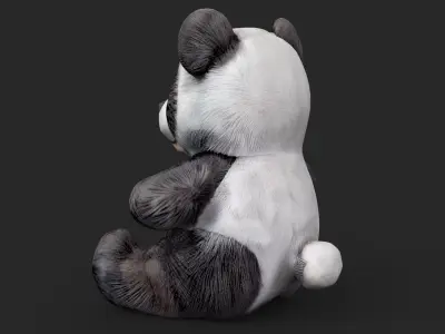 Panda  Low-poly 3D model