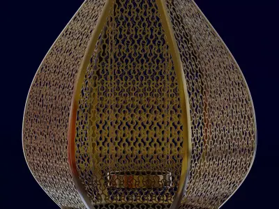 Moroccan Round Candle Holder  3D model