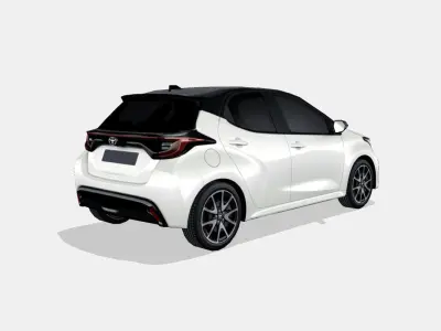 Toyota Yaris 2020 Low-poly 3D model