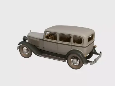 1920s Vintage Sedan Early Vintage 3D model 3D model