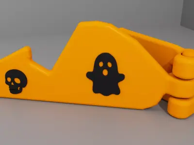 Halloween Phone Stand Support Holder 01 Low-poly 3D model