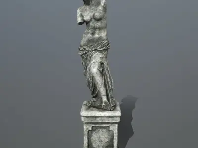 Venus  de  Milo Low-poly 3D model