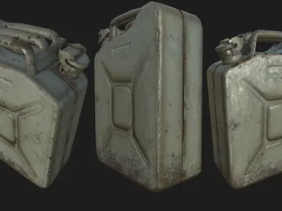 Jerry Can PBR Low-poly 3D model