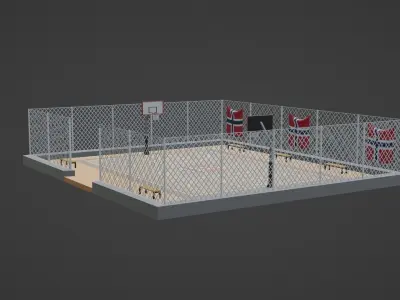 Basketball Stadium - Norway Low-poly 3D model