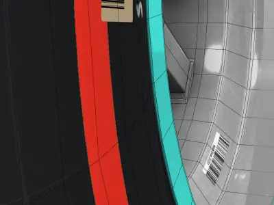 W06 Supersoft rear tyre Low-poly 3D model