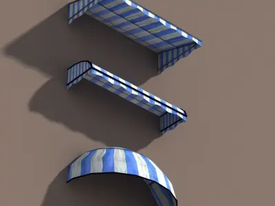 Awning Misc Architecture 3d Low poly Low-poly 3D model